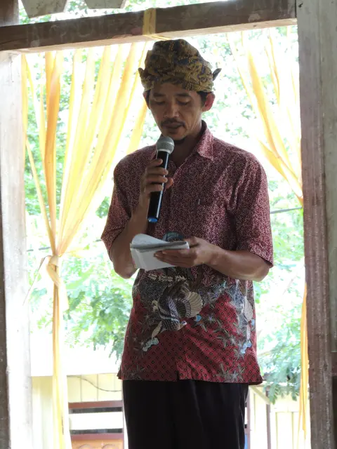 The master of ceremony for the event